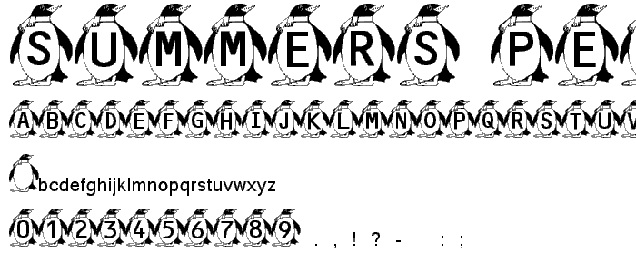 Summer_s Penguins font